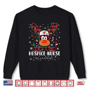 Sweatshirt Love Hospice Nurse Life Reindeer Nurse Christmas Pajama Shirt
