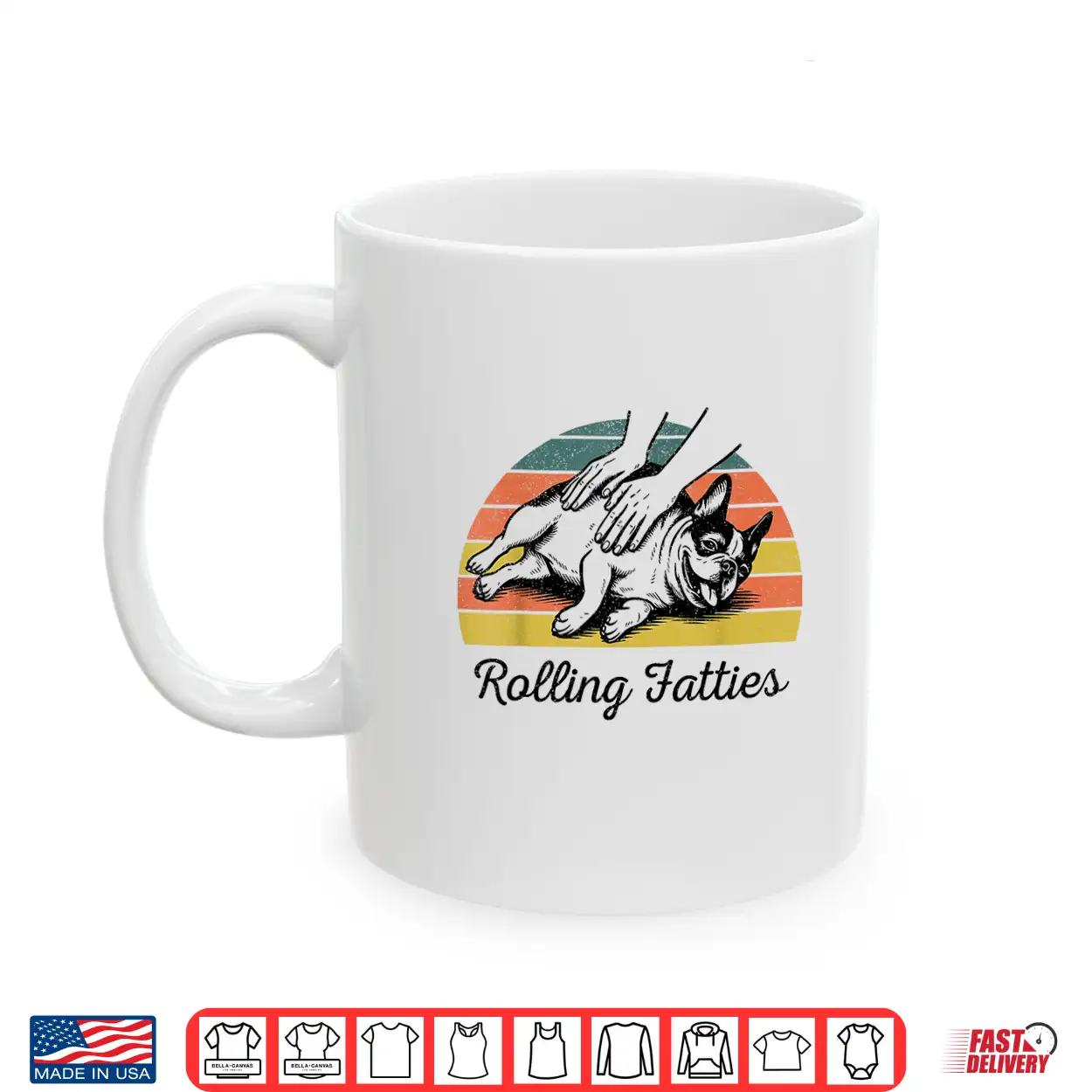 Chubby French Bulldog Rolling Fatties Funny Vintage Shirt Chubby French Bulldog Rolling Fatties Funny Vintage Shirt