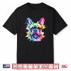 Colorful French Bulldog Portrait Splash Art Shirt