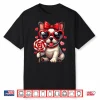Cute French Bulldog Valentine’S Day Heart Bow Dog Lovers Shirt