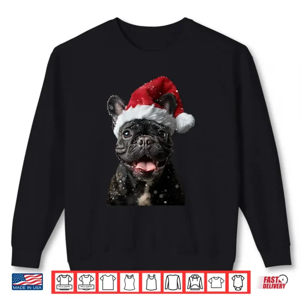 Sweatshirt French Bulldog Christmas Long Sleeve Shirt