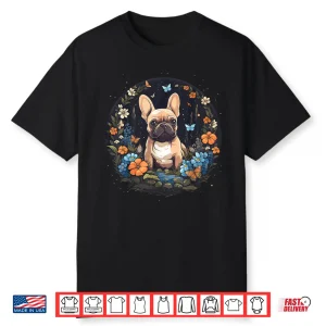 French Bulldog Mom Dog Lover Floral Dog Owner Women Shirt