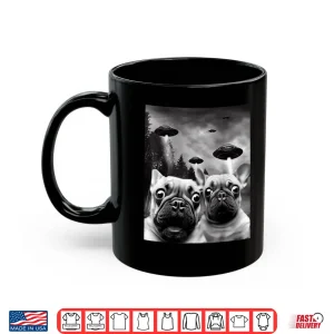 Mug Frenchie Ufo Selfie Funny French Bulldog Alien Shirt