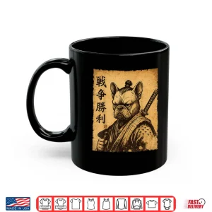Mug Funny French Bulldog Samurai Dog Vintage Frenchie Shirt