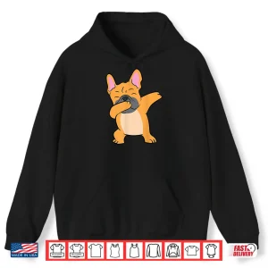Hoodie Dabbing French Bulldog Kids Dancing Puppy Dabbing Bulldog Shirt