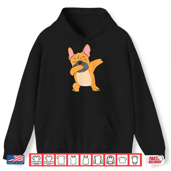 Hoodie Dabbing French Bulldog Kids Dancing Puppy Dabbing Bulldog Shirt