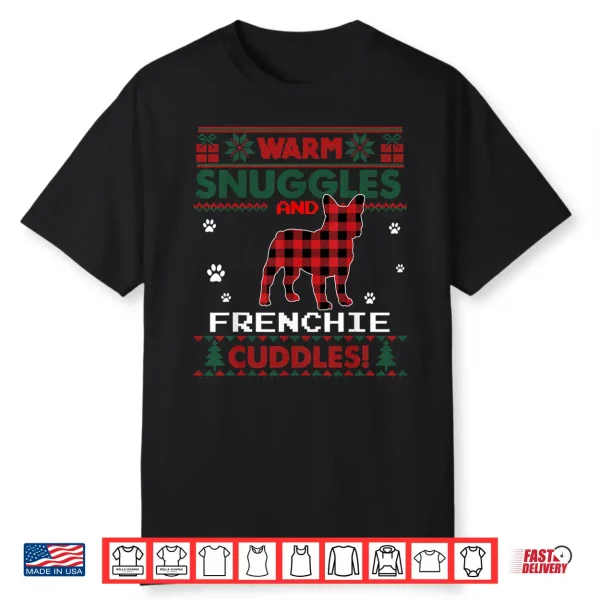 French Bulldog Christmas Pajama Shirt Ugly Christmas Sweater Shirt