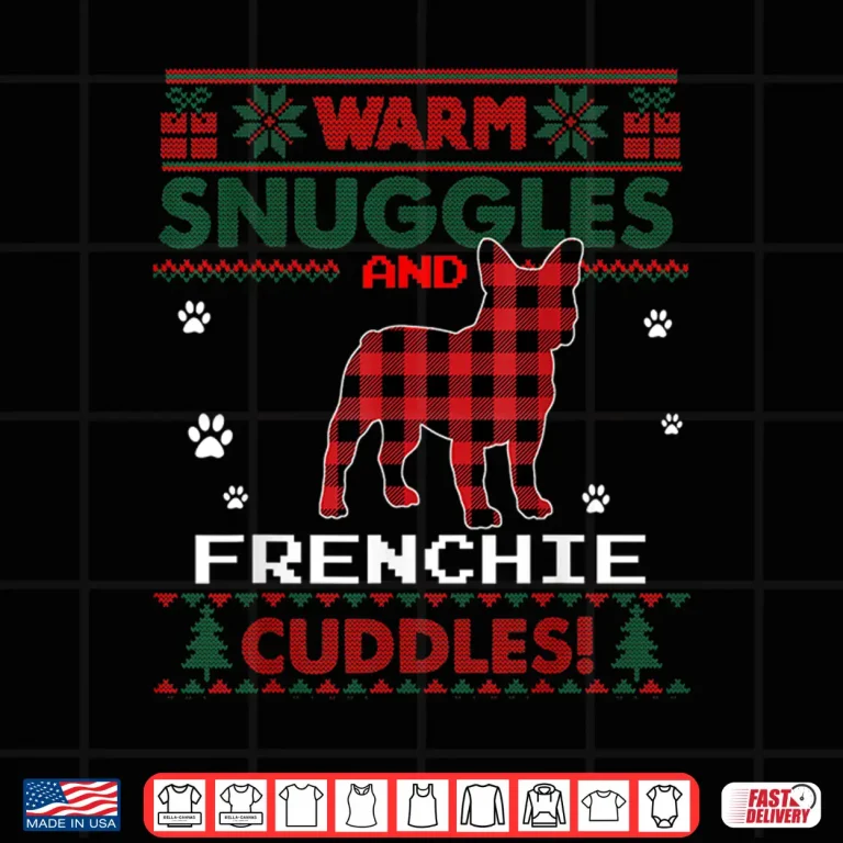 Design French Bulldog Christmas Pajama Shirt Ugly Christmas Sweater Shirt