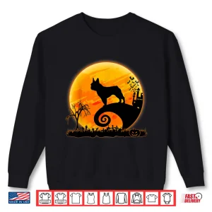 Sweatshirt French Bulldog Dog And Moon Funny Halloween Costume Gift Shirt
