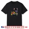 French Bulldog Flower Funny Dog Silhouette Floral Women Men Shirt