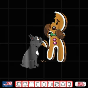 French Bulldog Gingerbread Man Christmas Shirt Dog Shirt 4 Design French Bulldog Gingerbread Man Christmas Shirt Dog Shirt