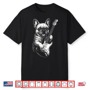 French Bulldog Guitar Metal Music Men Women Kids Shirt