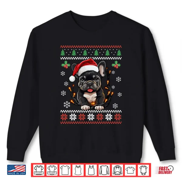 Sweatshirt French Bulldog Ugly Christmas Sweater Xmas For Adults Kids Shirt