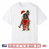 Funny French Bulldog Dog Tree Christmas Lights Xmas Pajama Shirt