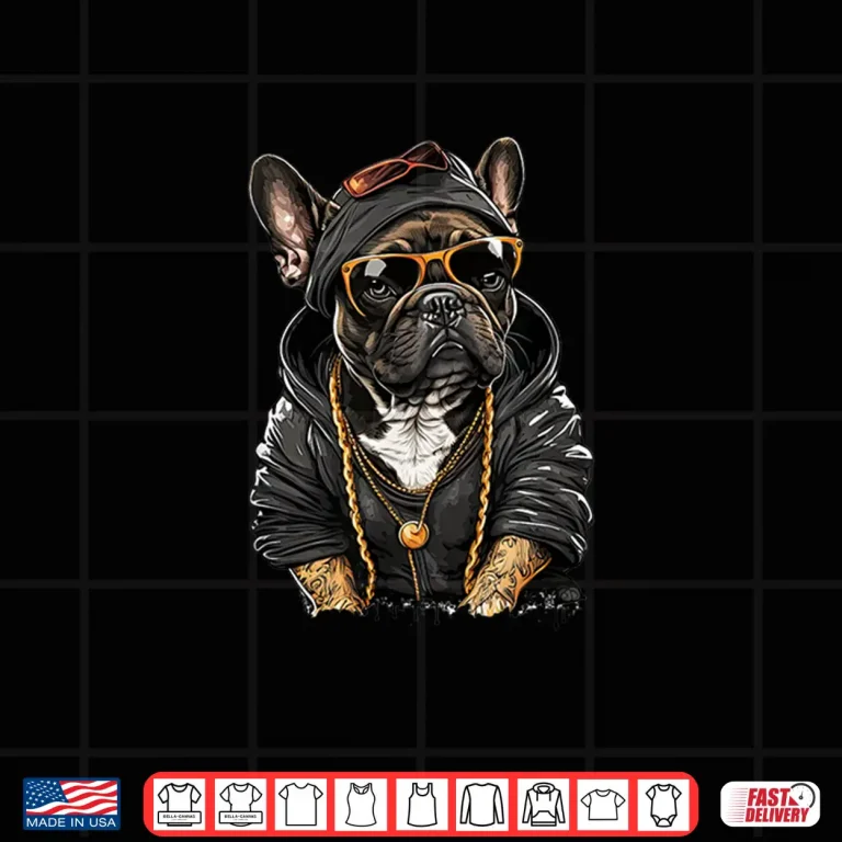 Design Funny French Bulldog Frenchie Rap Hip Hop RB Shirt