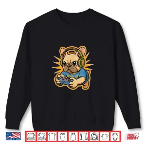Sweatshirt Funny Frenchie Gamer Cute French Bulldog Gamer Shirt