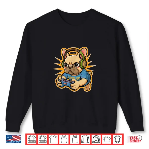 Sweatshirt Funny Frenchie Gamer Cute French Bulldog Gamer Shirt