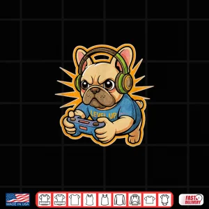 Design Funny Frenchie Gamer Cute French Bulldog Gamer Shirt