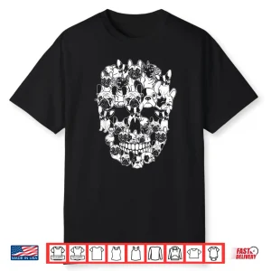 Funny Halloween Costume Skull French Bulldog Dog Lover Gift Shirt