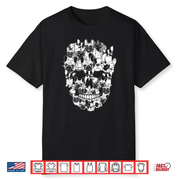 Funny Halloween Costume Skull French Bulldog Dog Lover Gift Shirt