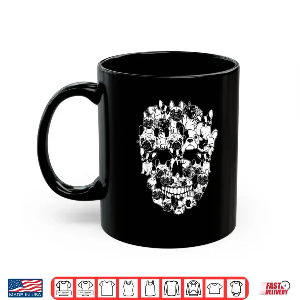 Mug Funny Halloween Costume Skull French Bulldog Dog Lover Gift Shirt