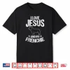 I Love Jesus And My Frenchie Christian French Bulldog Premium Shirt