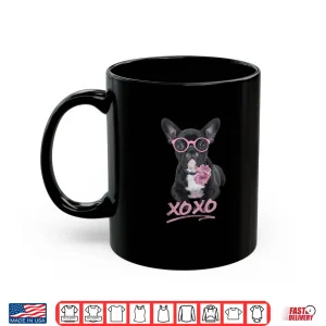 Kids French Bulldog Shirt For Toddlers & Kids Peony Glasses Xo 3 Mug Kids French Bulldog Shirt For Toddlers Kids Peony Glasses Xo