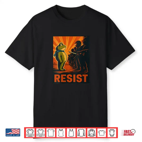 Frog Resist Portland Frog Protest Portland Frog Activist Shirt