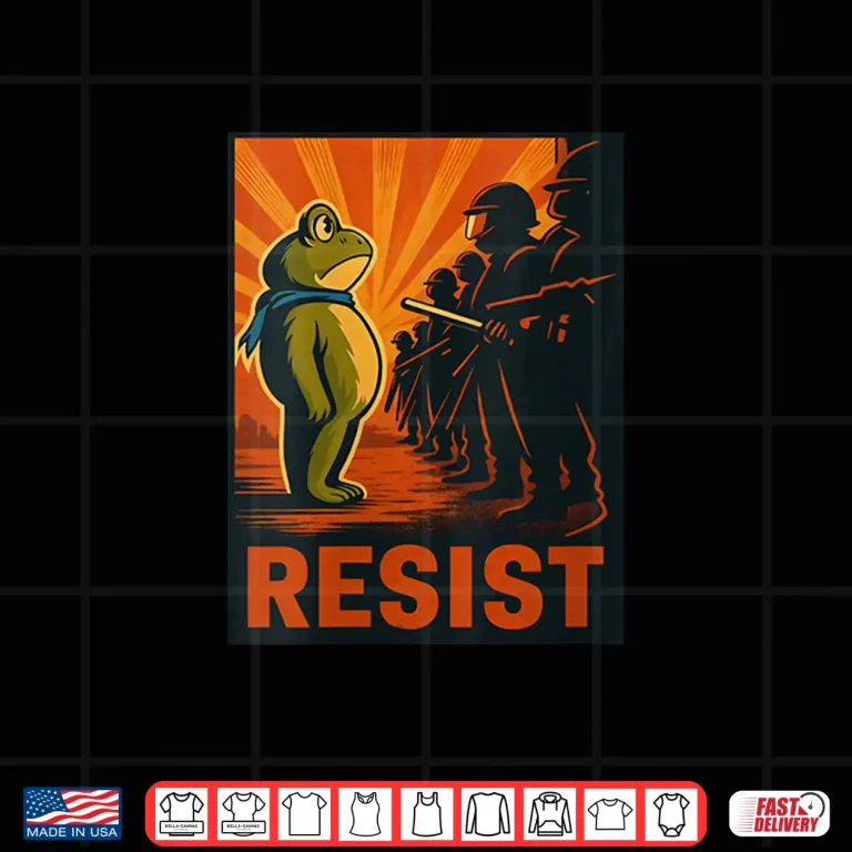 Design Frog Resist Portland Frog Protest Portland Frog Activist Shirt 4