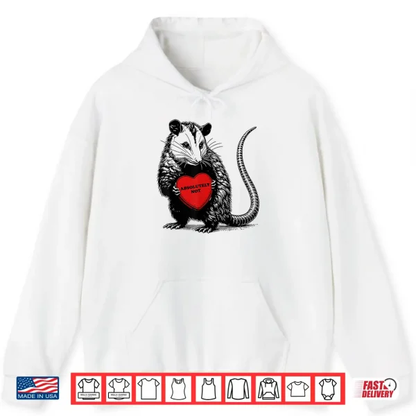Funny Opossum Absolutely Not Valentine Graphic Shirt 1 Hoodie Funny Opossum Absolutely Not Valentine Graphic Shirt 1