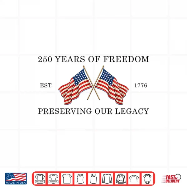 Design 250 Years Of Freedom America 1776 2026 Usa 250Th Anniversary Shirt 1