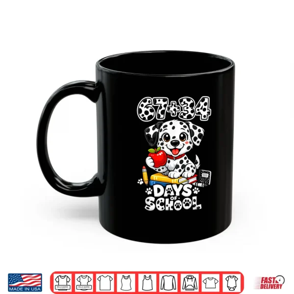 Mug 6734 Days School 101 Days Cute Dog Teacher Kids Shirt 1