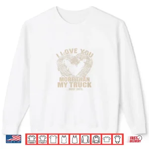 Sweatshirt Funny Off Road Truck Lover Mud Tire Heart ValentineS Day Shirt 1