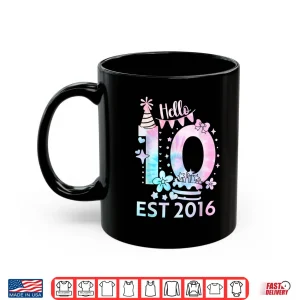 Mug Hello Ten 2016 Cute 10Th Birthday Tie Dye 10 Year Girl Boy Shirt 1
