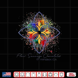 Rainbow Splatter Chocolate Shop Shirt 4 Design Rainbow Splatter Chocolate Shop Shirt