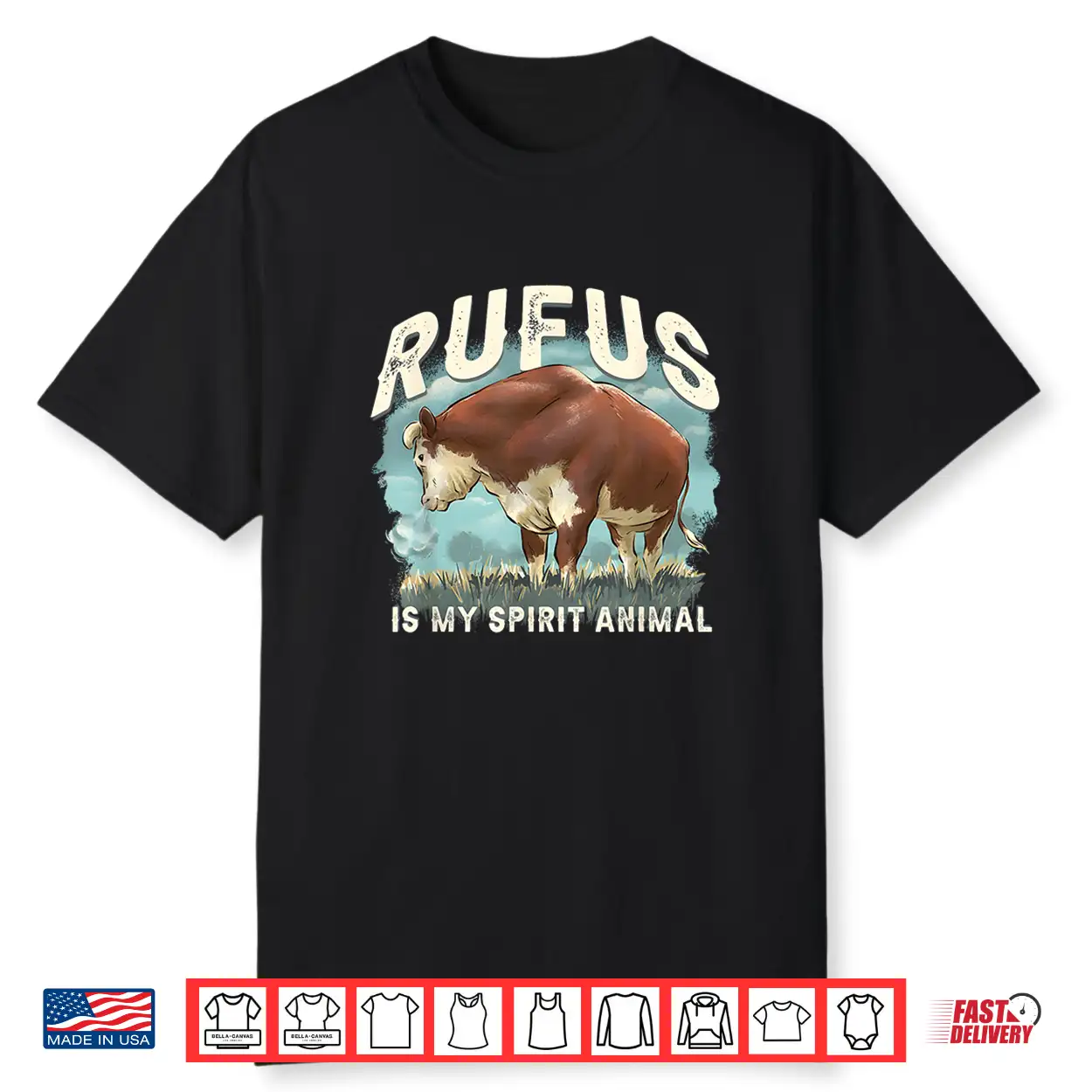 Rufus The Bull Rufus Is My Spirit Animal Shirt Rufus The Bull Rufus Is My Spirit Animal Shirt
