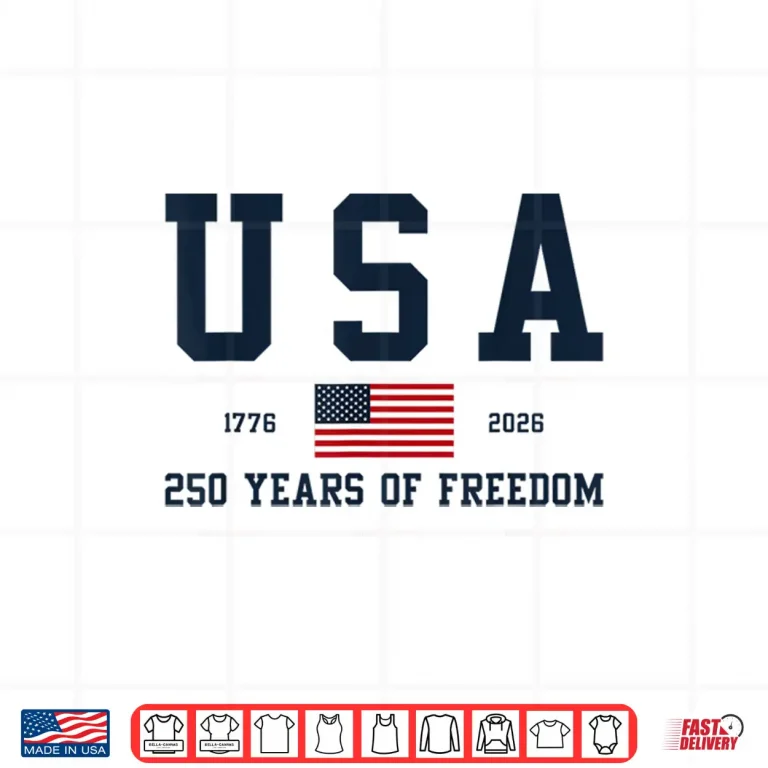 Design Usa 250 Years Of Freedom 1776 2026 AmericaS 250Th Birthday Shirt