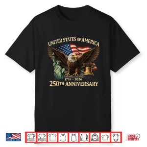 Usa 250Th Anniversary 250 Year Us Flag Gift For Men Women Shirt