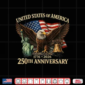 Design Usa 250Th Anniversary 250 Year Us Flag Gift For Men Women Shirt