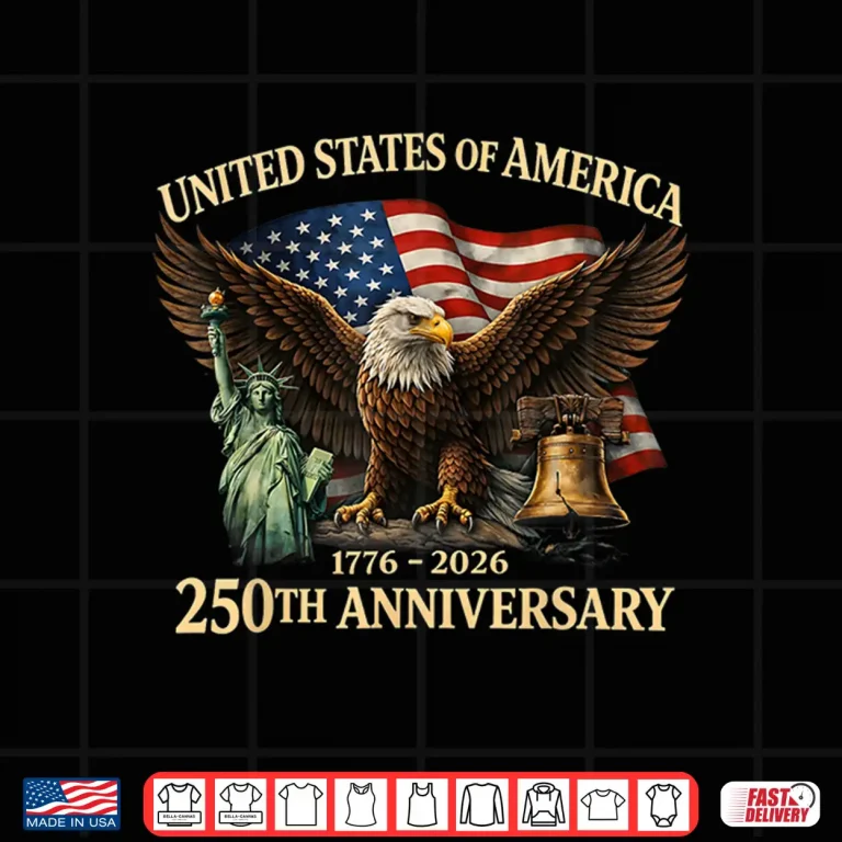 Design Usa 250Th Anniversary 250 Year Us Flag Gift For Men Women Shirt