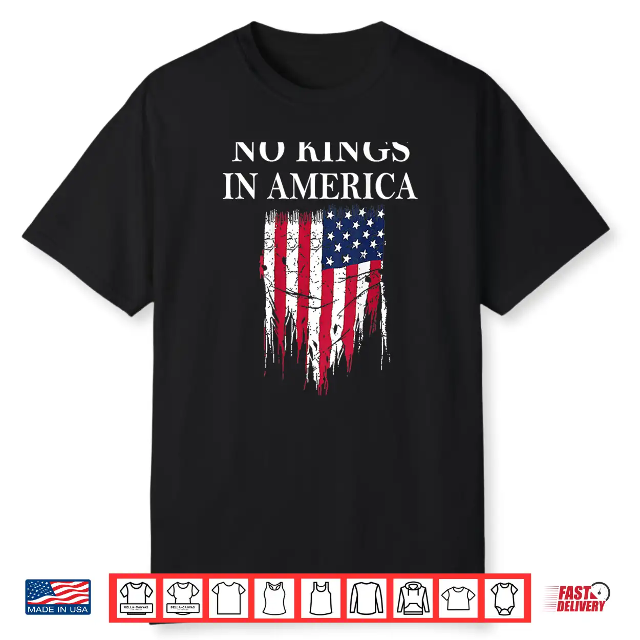 No Kings In America America Flag Vintage No Kings Shirt No Kings In America America Flag Vintage No Kings Shirt