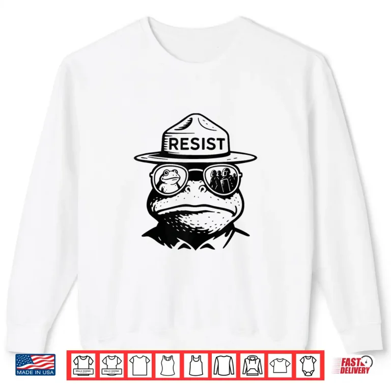 Sweatshirt Portland Frog Funny City Art Portland Frog Protest Shirt 3