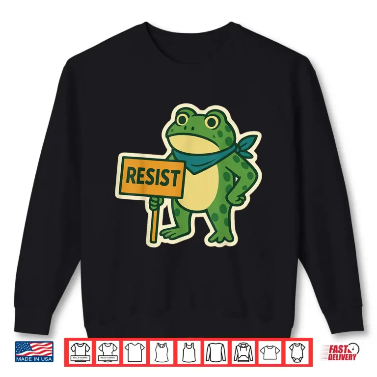 Sweatshirt Portland Frog Protest Resist Portland Frog ICE Protest Shirt