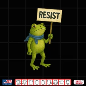 Design Portland Frog Protest Resist Sign Shirt