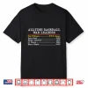 All Time Baseball War Leaders Ted Williams Shirt