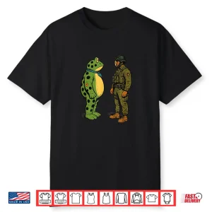 Portland Frog Protest Drawing Shirt