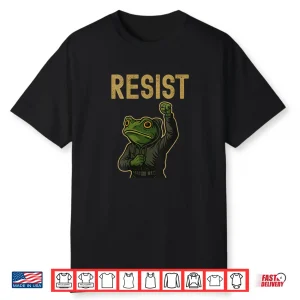 Resist Frog Art Shirt