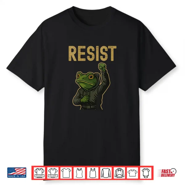 Resist Frog Art Shirt