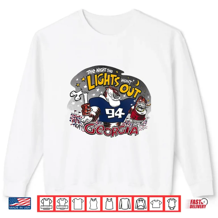 Sweatshirt Auburn Tigers The Night The Lights Went Out Georgia Shirt