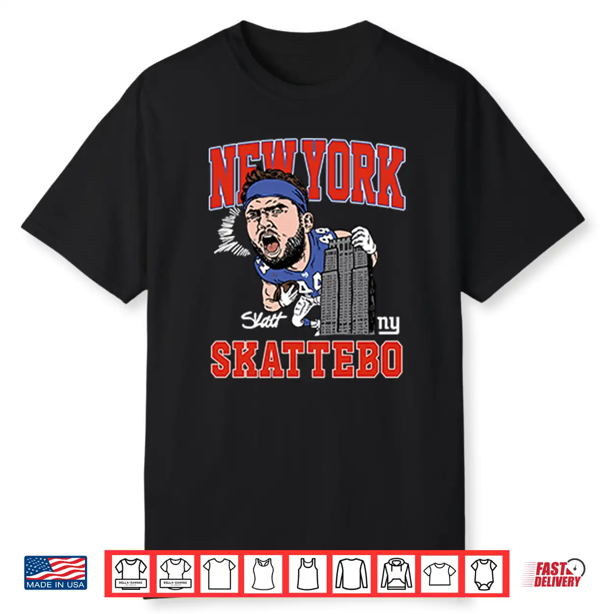 New York Giants Cam Skattebo Shirt New York Giants Cam Skattebo Shirt